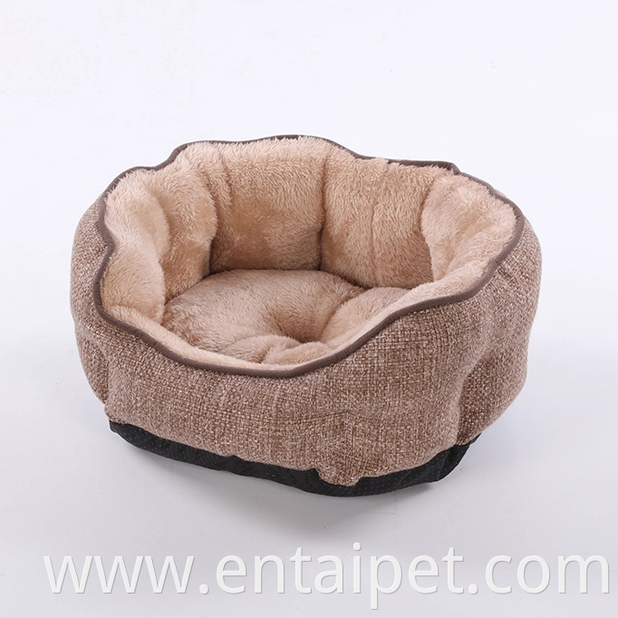 Brown Top Design Hot Selling Soft Pet Dog Bed Wholesale